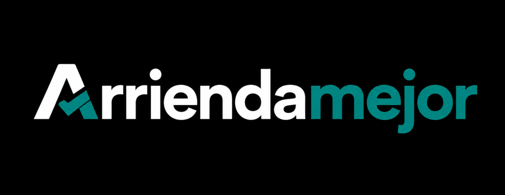 logo arriendamejor verde con fondo negro